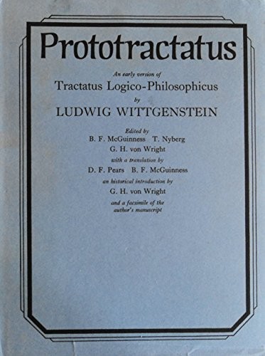 Ludwig Wittgenstein: Prototractatus (1971, Routledge & Kegan Paul)