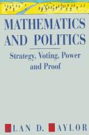 Alan D. Taylor: Mathematics and politics (1995, Springer-Verlag)