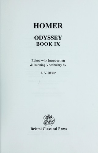 Όμηρος: Odyssey IX (Paperback, 1980, Duckworth Publishing, Bristol Classical Press)