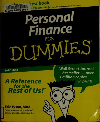 Eric Tyson: Personal finance for dummies (Paperback, 2000, IDG Books Worldwide)