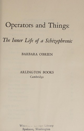 O'Brien, Barbara pseud.: Operators and things (1959, Arlington Books)