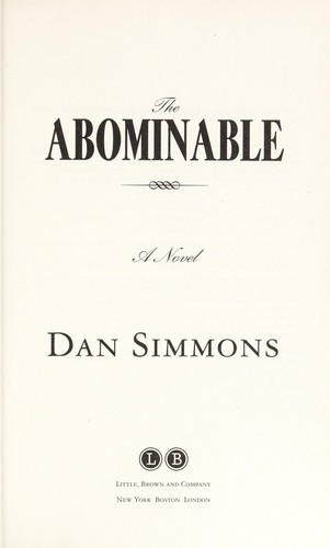 Dan Simmons: The abominable (2013)