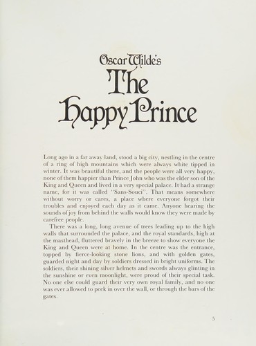 Oscar Wilde: The Happy Prince (Hardcover, Hamlyn young books, Dean)