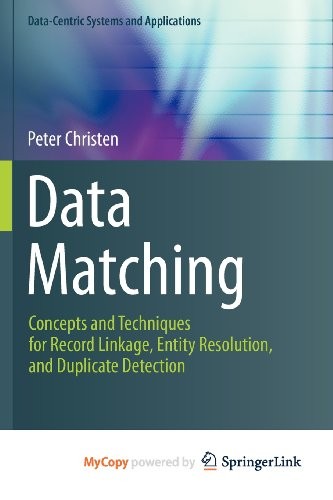 Peter Christen: Data Matching (Paperback, 2012, Springer)