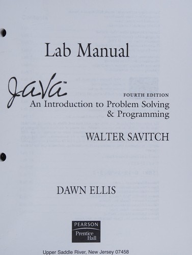 Walter J. Savitch: Java (Paperback, 2005, Not Avail)