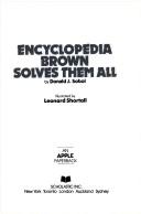 Donald J. Sobol: Encyclopedia Brown Solves Them All (Encyclopedia Brown (Paperback)) (1989, Scholastic)