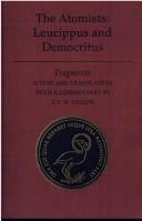 Leucippus: The atomists, Leucippus and Democritus (1999, University of Toronto Press)