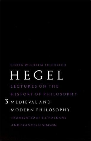 Georg Wilhelm Friedrich Hegel: Lectures on the history of philosophy (1995, University of Nebraska Press)