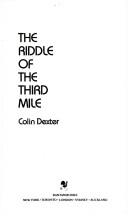 Colin Dexter: The Riddle of the Third Mile (Paperback, 1988, Crimeline)