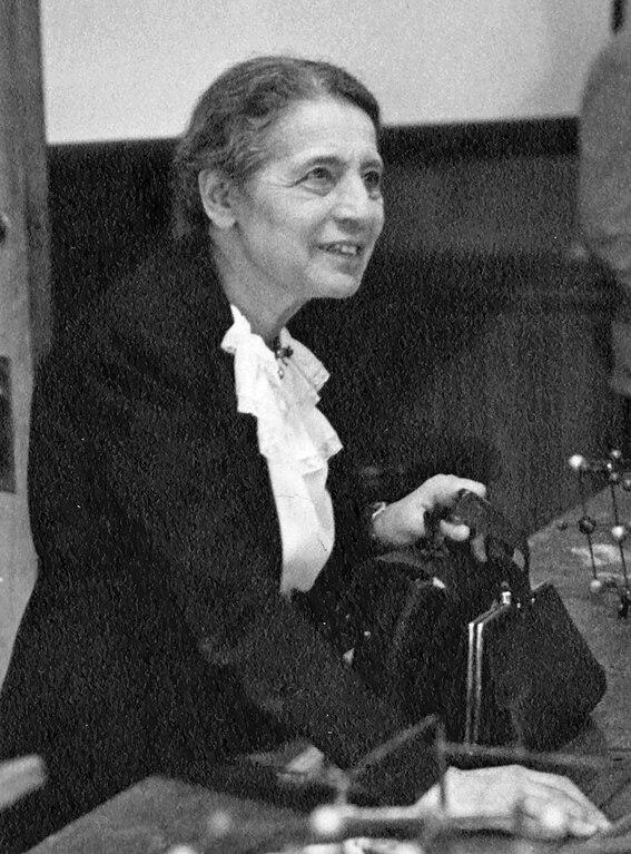 In 1938, Austrian-born physicist Lise Meitner (1878-1968) fled Germany and eventually became a Swedish citizen. After World War II, Meitner received many awards, including being named "Woman of the Year" at the National Press Club in 1946. She was a Visiting Professor of Physics at Catholic University during Spring 1946.