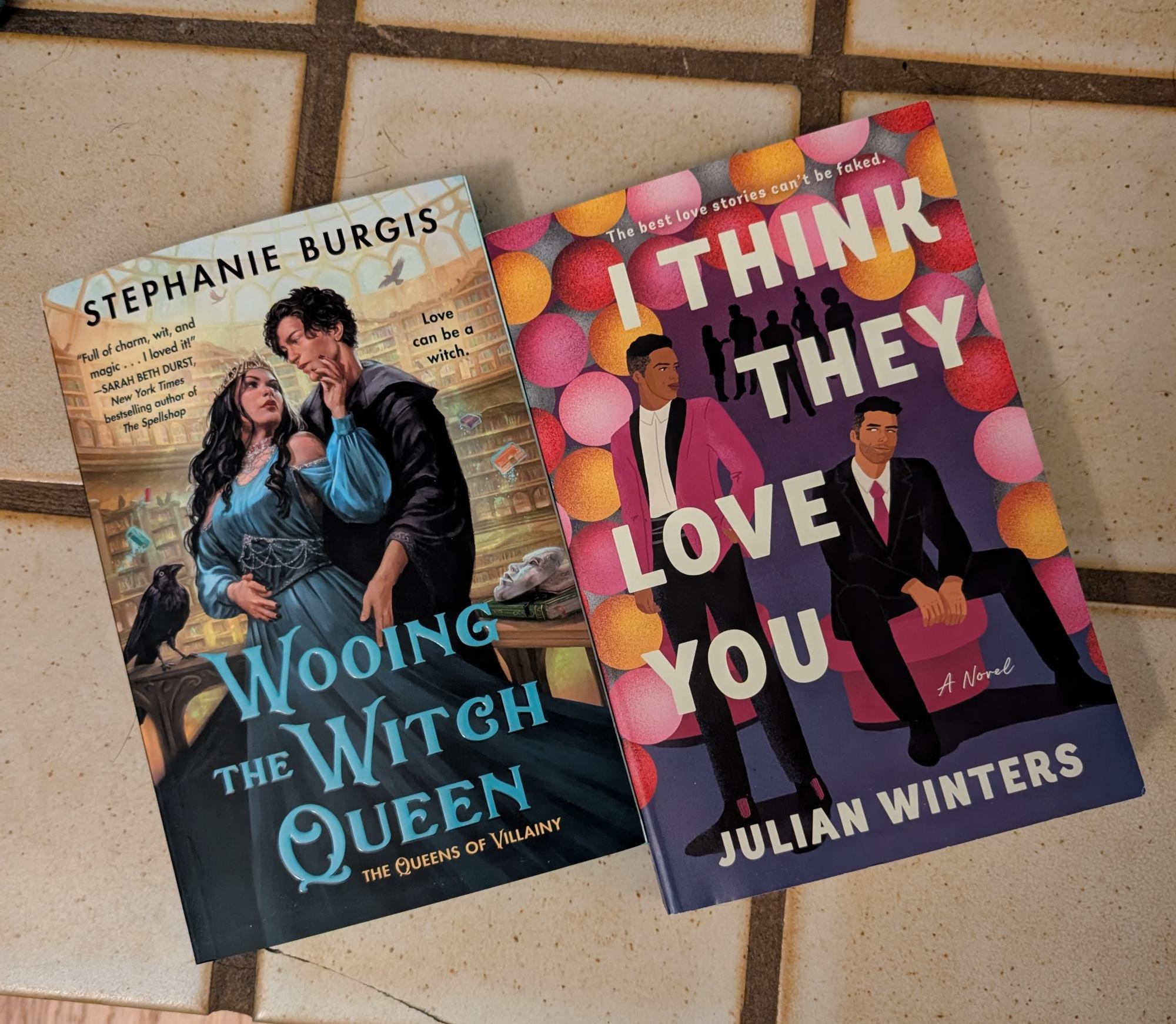 Two books: Wooing the Witch Queen and I Think They Love You 