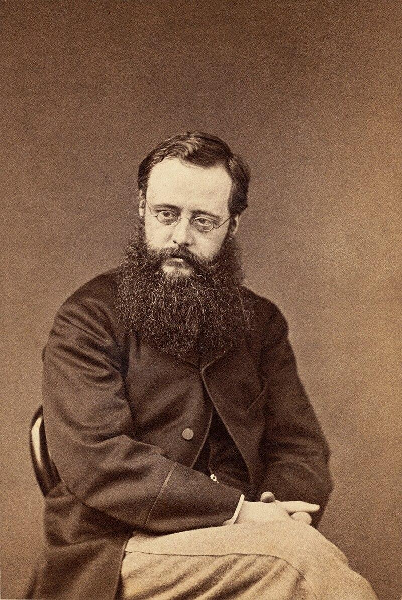 Carte-de-visite mounted albumen photograph of author Wilkie Collins. Dimensions, including mount: 11 x 7 cm

Adam Cuerden - Digital Commonwealth (Massachusetts) / Boston Public Library