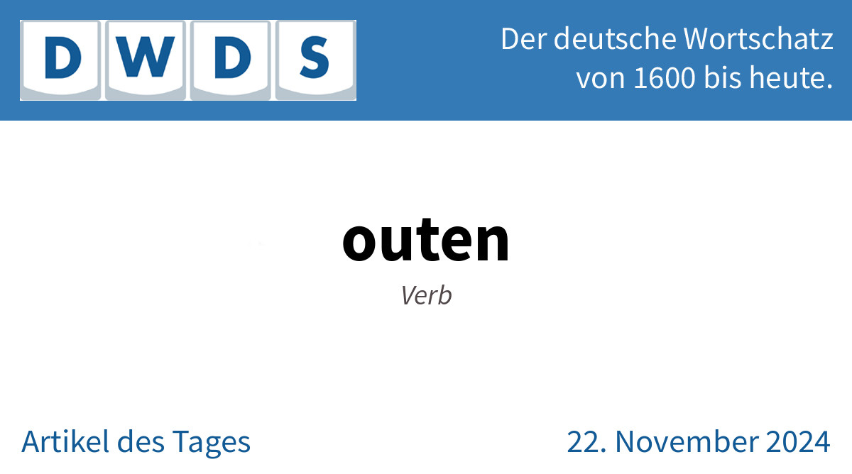 outen | Verb