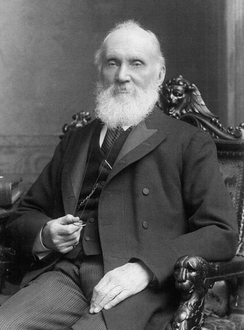 Kelvin in 1906 by Russell & Sons
Russell & Sons, London. - Portrait of William Thomson, Baron Kelvin (1824-1907), Physicist
Creator/Photographer: Russell & Sons Medium: Cabinet card mount Dimensions: 14.6 cm x 10 cm Date: July 4, 1906 Collection: Scientific Identity: Portraits from the Dibner Library of the History of Science and Technology - As a supplement to the Dibner Library for the History of Science and Technology's collection of written works by scientists, engineers, natural philosophers, and inventors, the library also has a collection of thousands of portraits of these individuals. The portraits come in a variety of formats: drawings, woodcuts, engravings, paintings, and photographs, all collected by donor Bern Dibner. Presented here are a few photos from the collection, from the late 19th and early 20th century. Persistent URL: [1] Repository: Smithsonian Institution Libraries Accession number: SIL14-T002-05