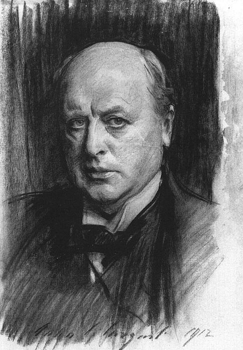 Portrait of Henry James, charcoal drawing by John Singer Sargent (1912)

https://en.wikipedia.org/wiki/Henry_James#/media/File:Portrait_of_Henry_James_1913.jpg