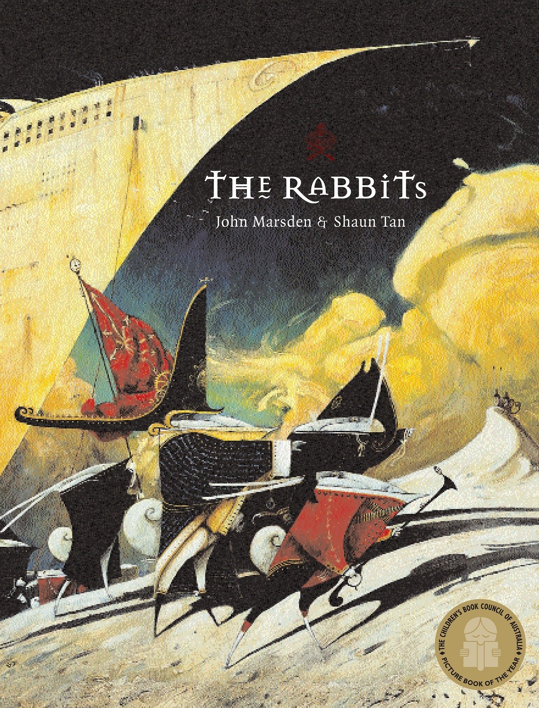 The front cover of "The Rabbits", by John Marsden and illustrated by Shaun Tan.
