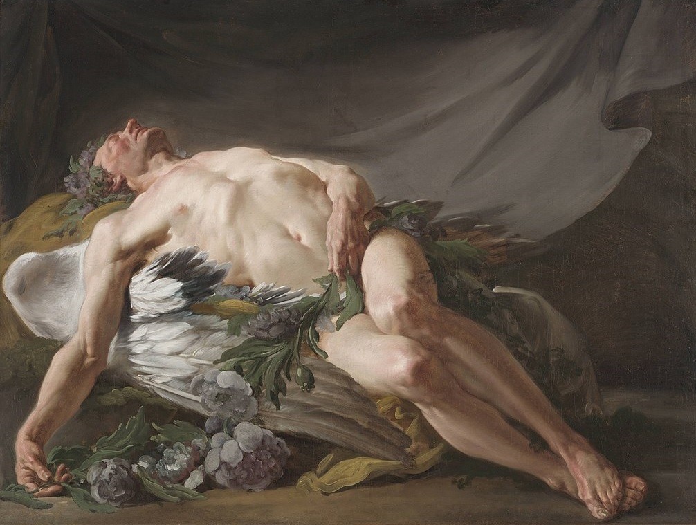 A painting of a sleeping Morpheus by Jean-Bernard Restout