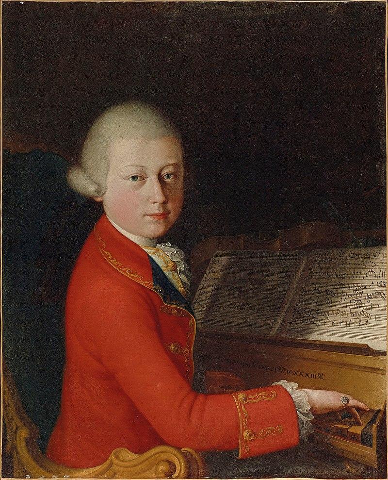 School of Verona, attributed to Giambettino Cignaroli (Salo, Verona 1706-1770), Portrait of Wolfgang Amadeus Mozart at the age of 13 in Verona, 1770. Offered for auction at Christie's Paris on 27 November 2019, from the collection of the descendants of pianist Alfred Cortot.