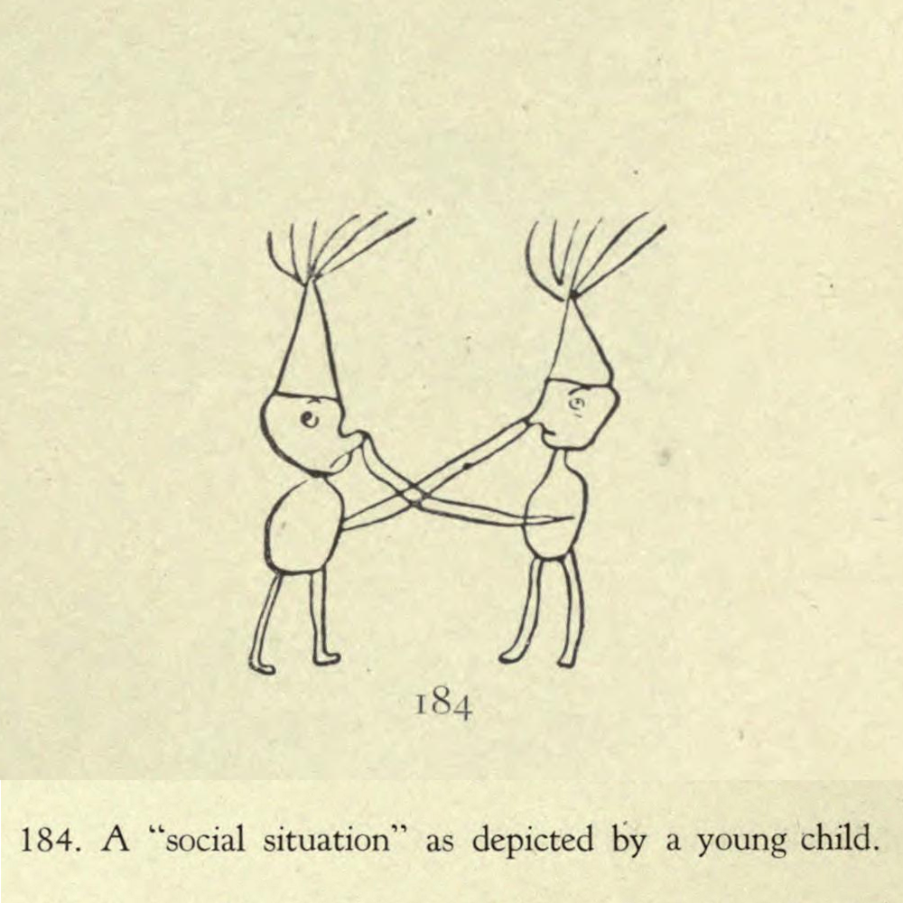 184. A “social situation” as depicted by a young child.