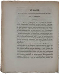 Sur les équations du mouvement relatif des systèmes de corps
Auteur :Gaspard-Gustave de Coriolis (1792-1843)
Auteur de l'analyse :Alexandre Moatti - Ingénieur en chef des mines, docteur en histoire des sciences, Directeur de la publication de science.gouv.fr
Publication :
Deux articles : 1) « Mémoire sur le principe des forces vives dans les mouvements relatifs des machines », Journal de l’École polytechnique, v. XIII, cahier XXI (1832), p. 268-302 (Lu à l’Académie des sciences le 6 juin 1831 ) ; 2) « Mémoire sur les équations du mouvement relatif des systèmes de corps », Journal de l’École polytechnique, 24° cahier, XV, cahier XXIV, p. 142-154.

Année de publication :
1835

Nombre de Pages :
48
Résumé :
En deux articles de 1831 et 1835, Coriolis met en évidence la notion de « force d’entraînement » et de « forces centrifuges composées » ; ces dernières prendront le nom de force de Coriolis, permettant d’expliquer les phénomènes les plus divers de rotation d’un repère par rapport à un autre (pendule de Foucault, mouvements des masses d’air et d’eau à la surface du globe, etc.).

Source de la numérisation :
BnF/Gallica