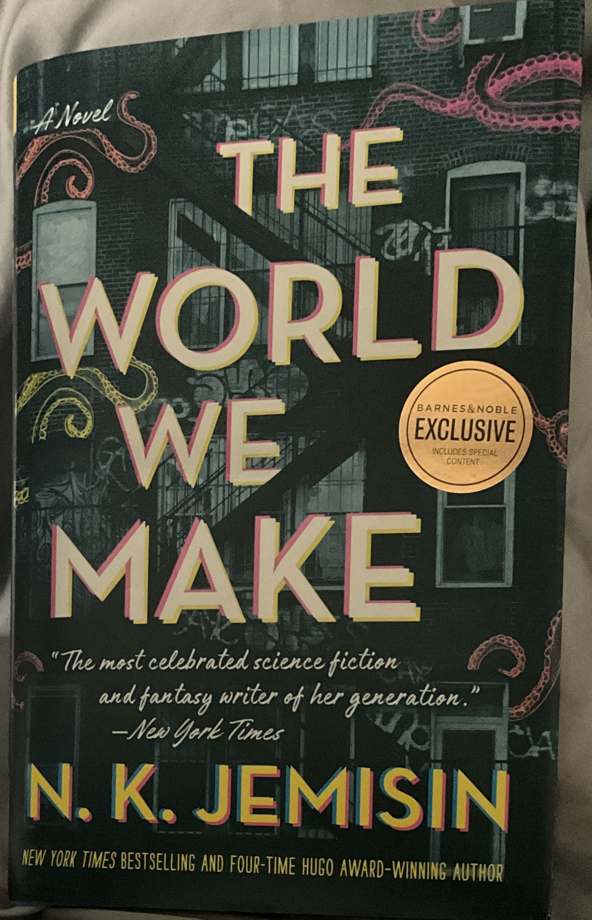 Book cover for The World We Make by N. K. Jemisin.