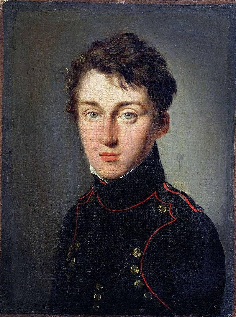 Carnot aged 17 in the uniform of a cadet of the École polytechnique. Portrait by Louis-Léopold Boilly (1813).